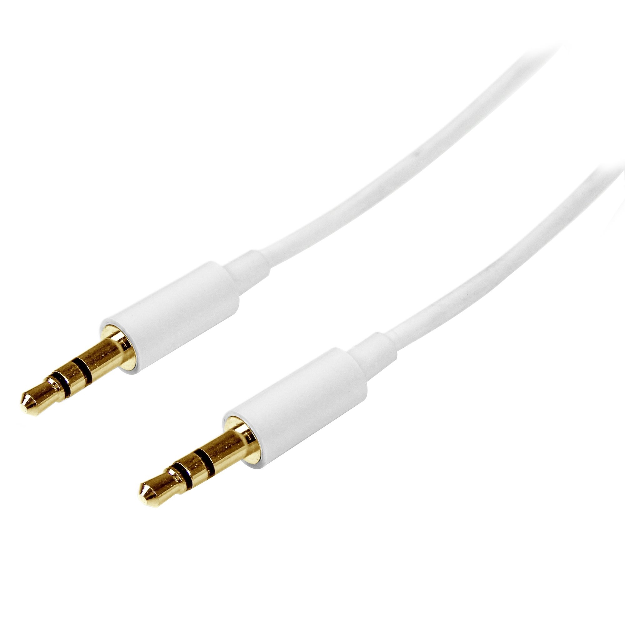StarTech Slim 3.5mm Stereo Audio Cable (3m, White)