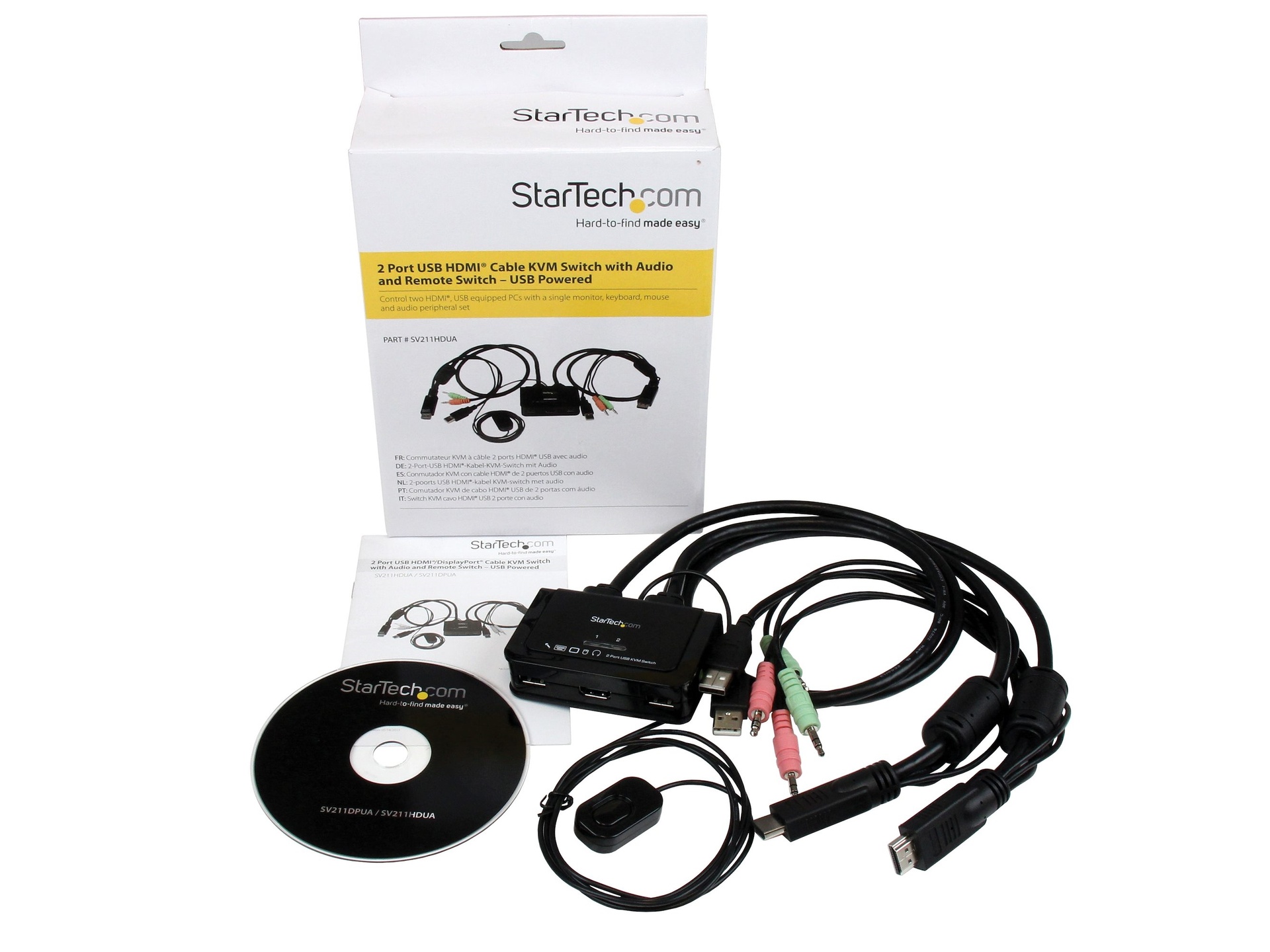 StarTech Port USB HDMI Cable KVM Switch Rubber Monkey NZ