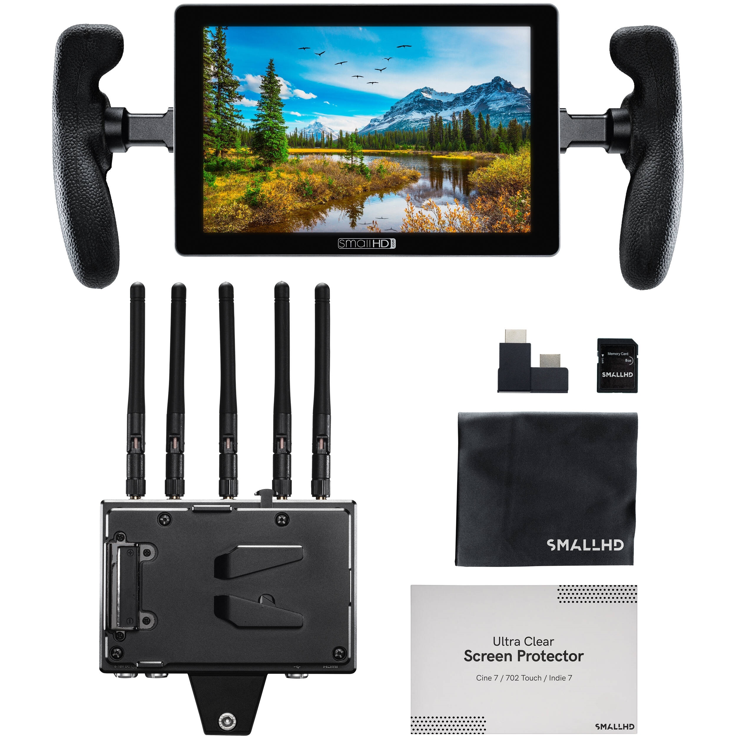 SmallHD 702 Touch 7" On-Camera Monitor with Bolt 4K Receiver (V-Mount)