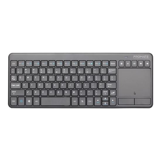 PROMATE KeyPad-2 Ultra-Slim Wireless Multimedia Keyboard with Integrated Touchpad