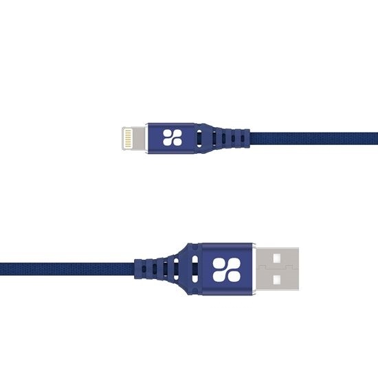 PROMATE NerveLink-i2 Ultra-Slim Power and Data Cable with Lightning Connector (2m, Blue)