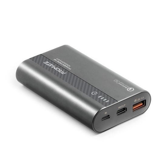 PROMATE PowerTank-10 Ultra-Fast Charging PowerBank with 18W Power Delivery & QC3.0