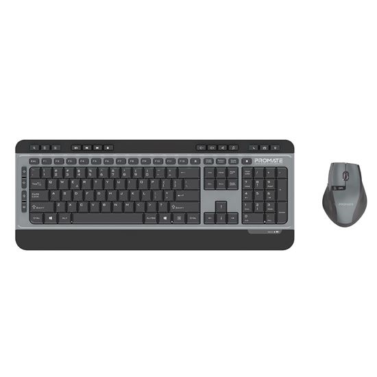 Promate ProCombo-9 Sleek Wireless Multimedia Keyboard & Mouse Combo
