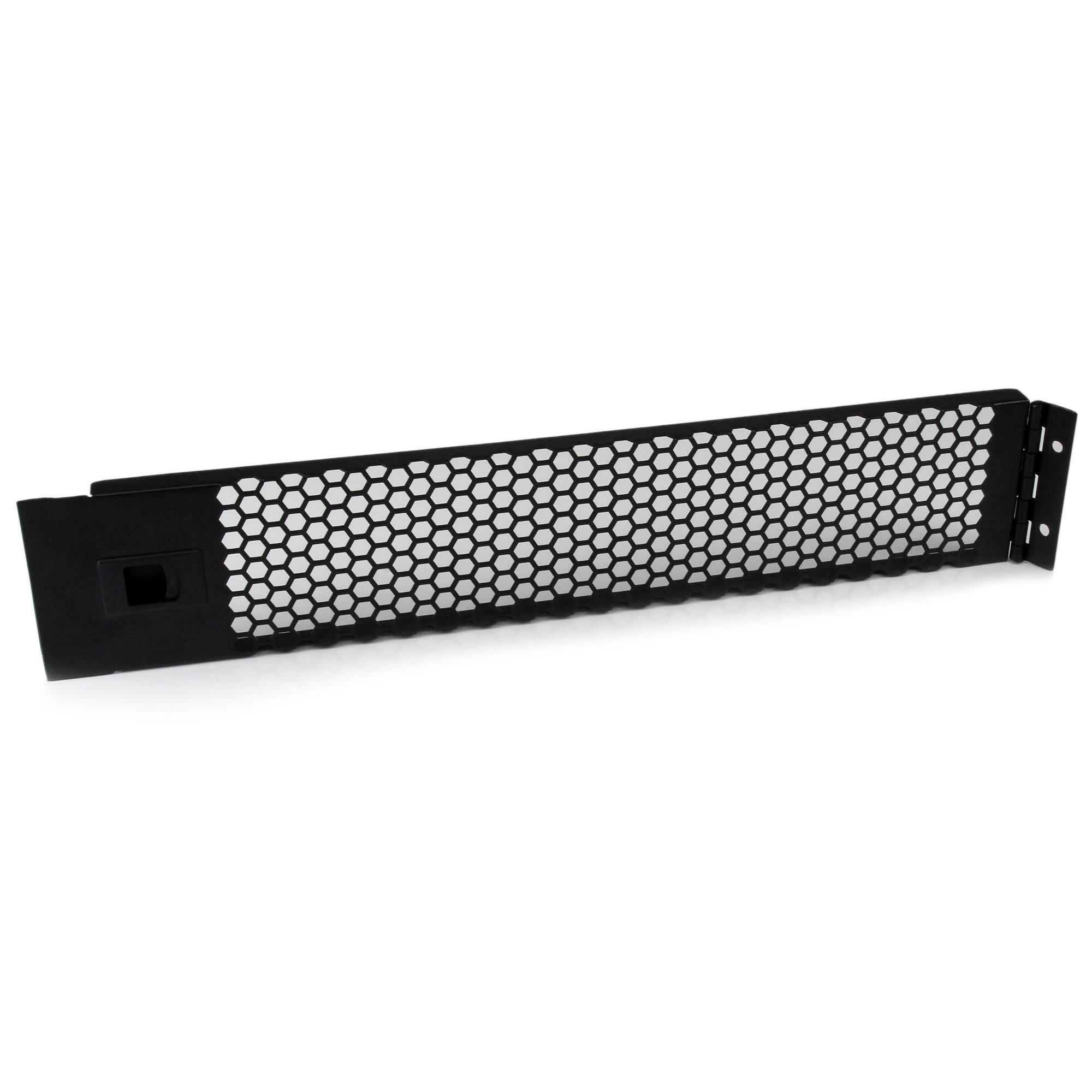 StarTech 2U Hinged & Vented Blank Rack Panel