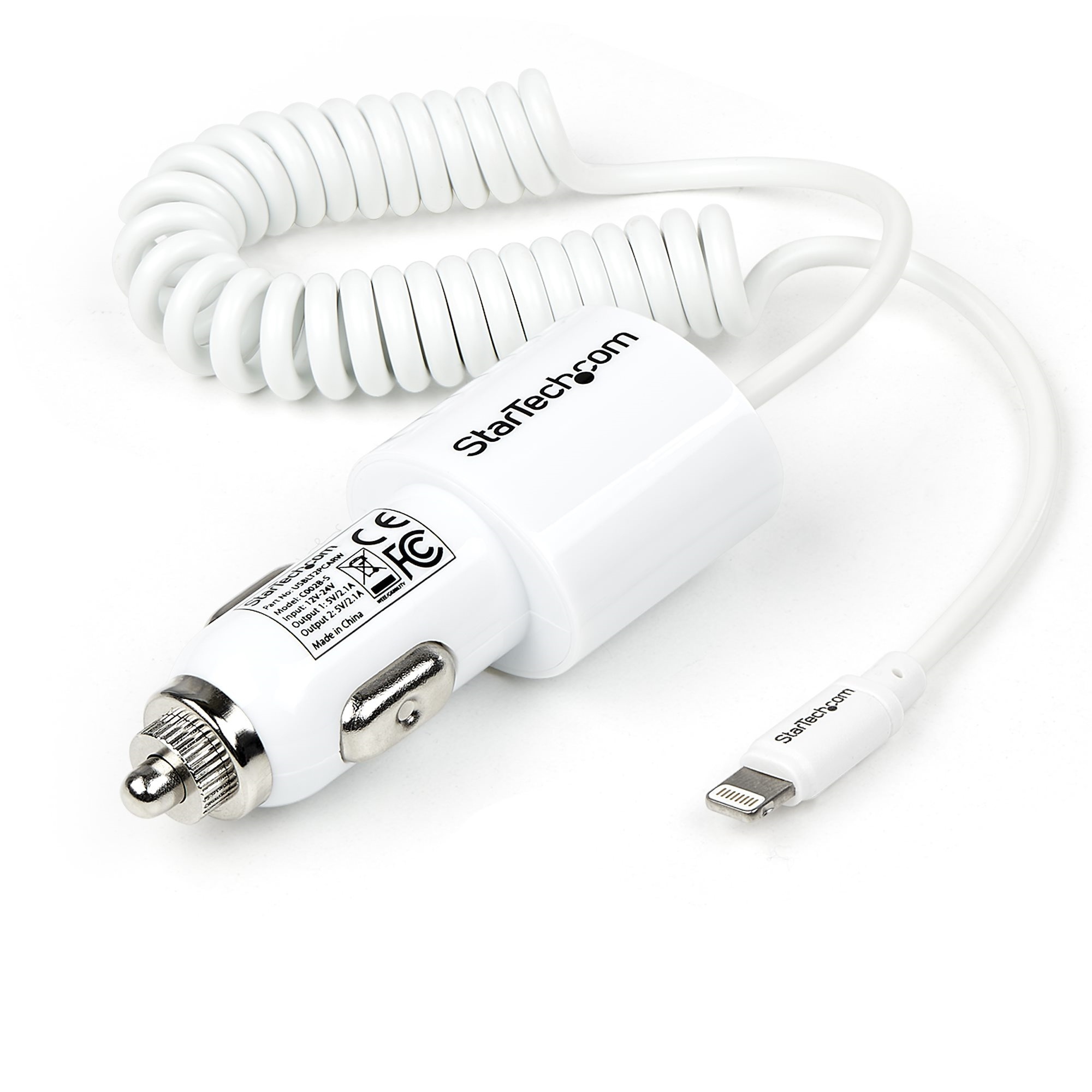 StarTech Dual port Car Charger - Lightning & USB