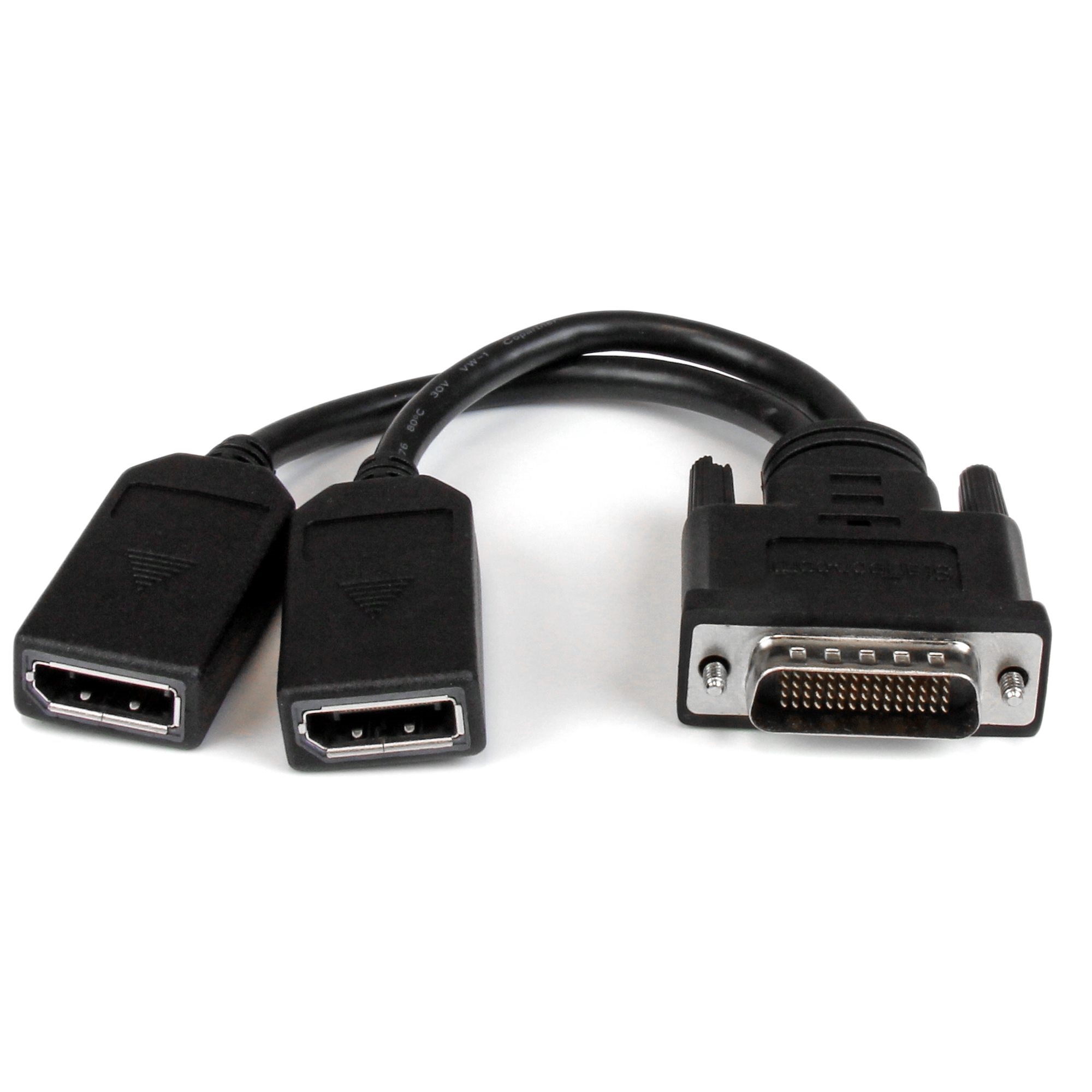 StarTech DMS-59 to Dual DisplayPort Cable (20.3cm)