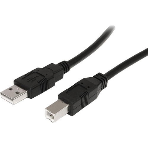 StarTech USB 2.0 Type-A Male to Type-B Male Active Cable (Black, 15.2m)