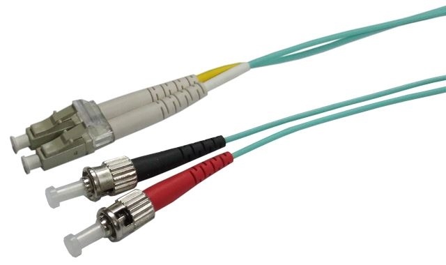 DYNAMIX Multimode 50u LC/ST OM3 Duplex Fibre Lead (30m)