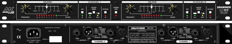 Drawmer MX50-Pro Dual Vocal De-Esser