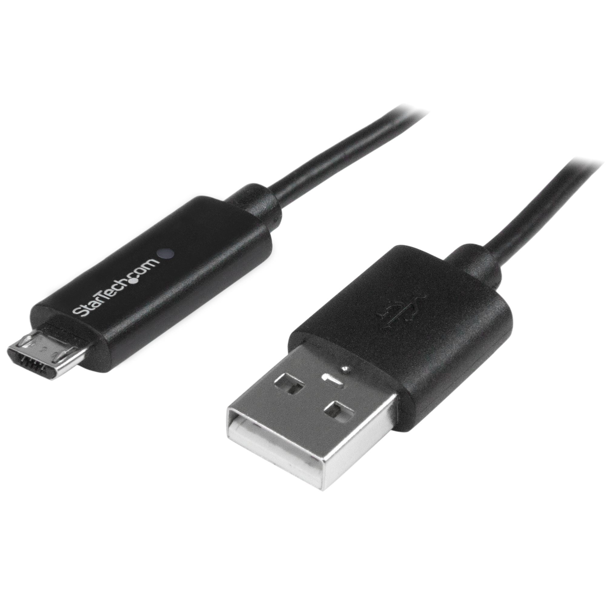 StarTech Micro-USB Cable with LED Charge Light (1m)