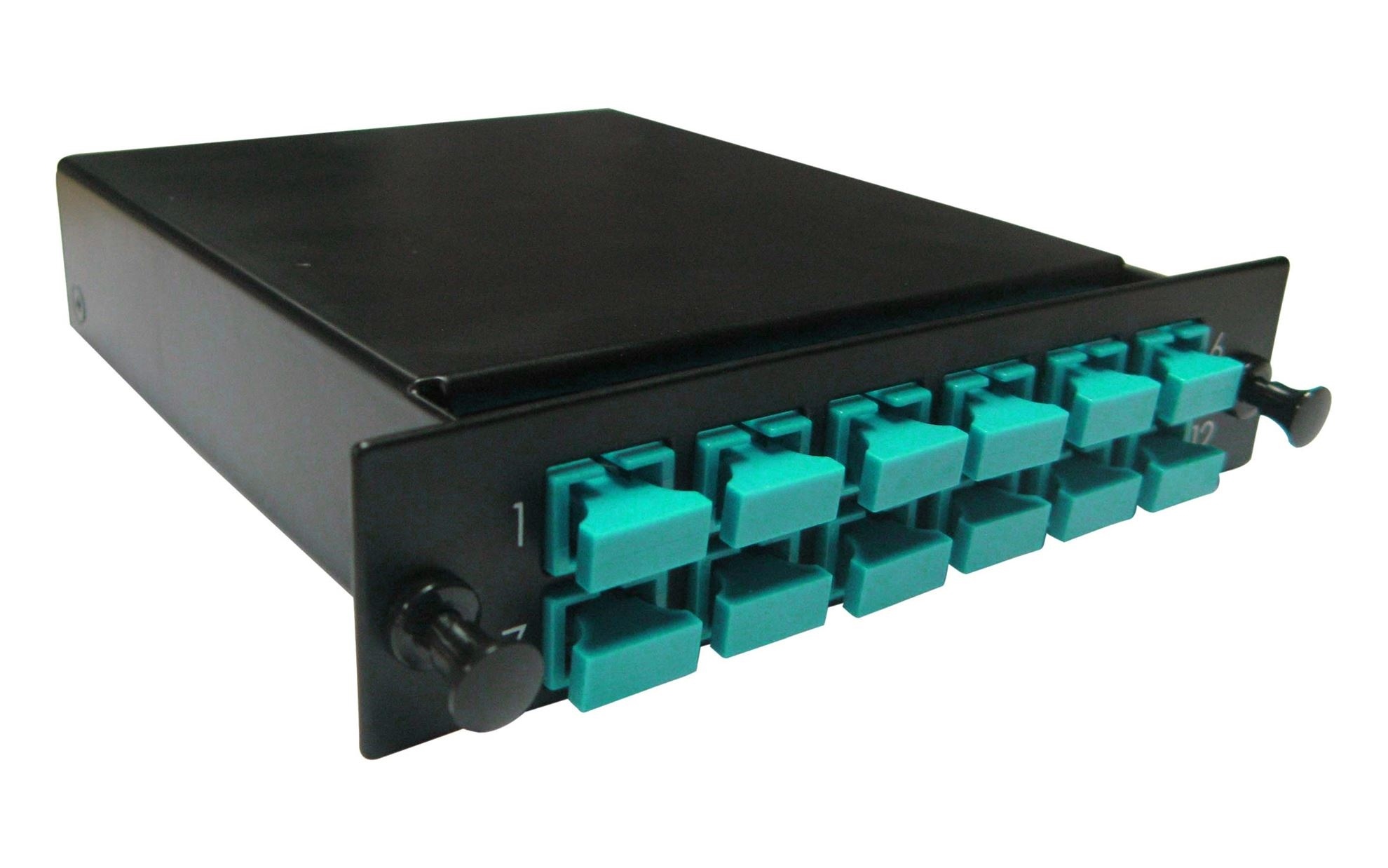 DYNAMIX MPO OM3/4 12 Port SC Simplex Multimode 12 Fibre Cassette