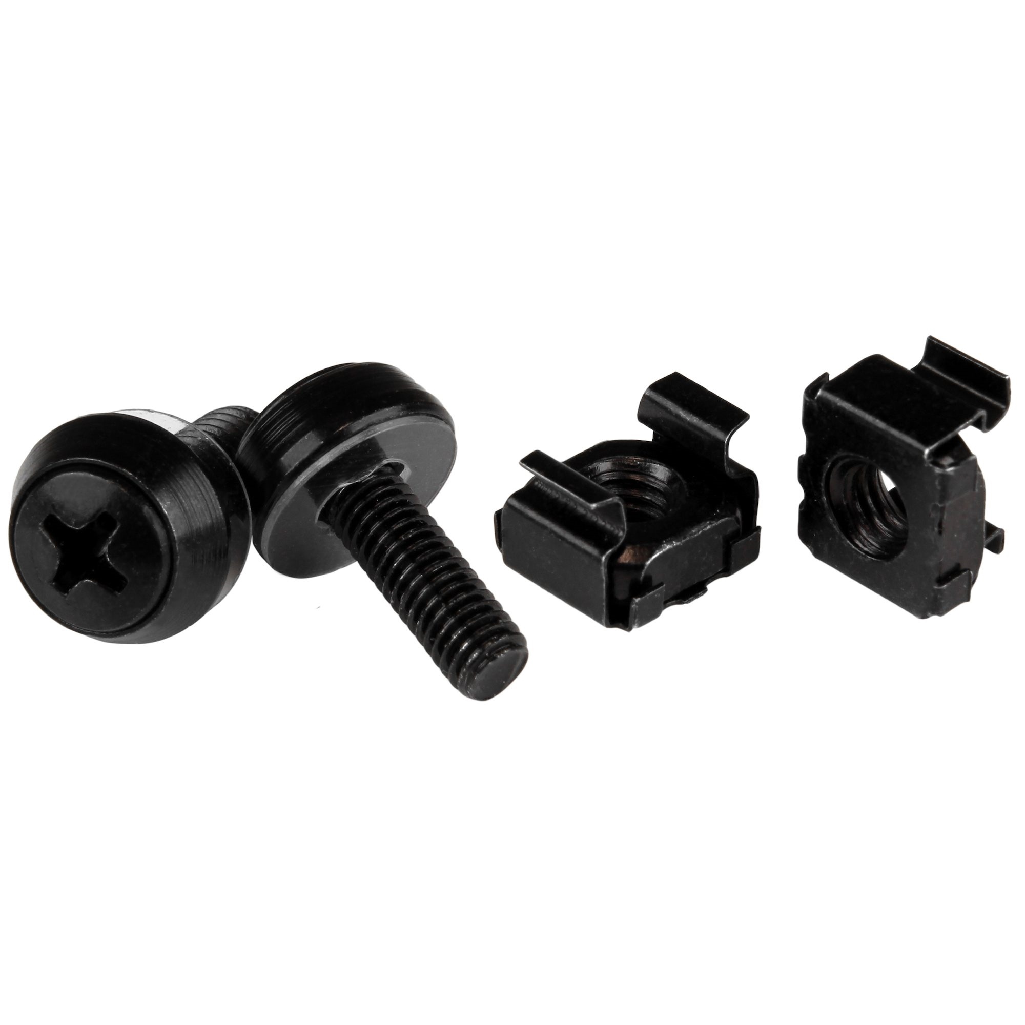 StarTech M5 Screws and Cage Nuts (50 Pack, Black)