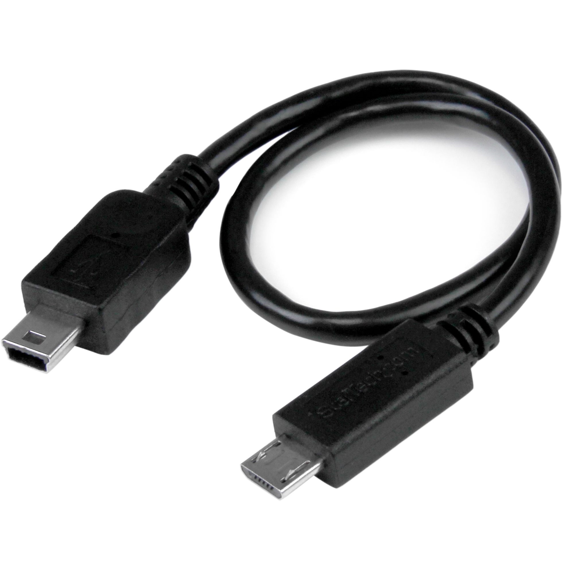 StarTech Micro USB to Mini USB OTG Cable M/M (20cm)