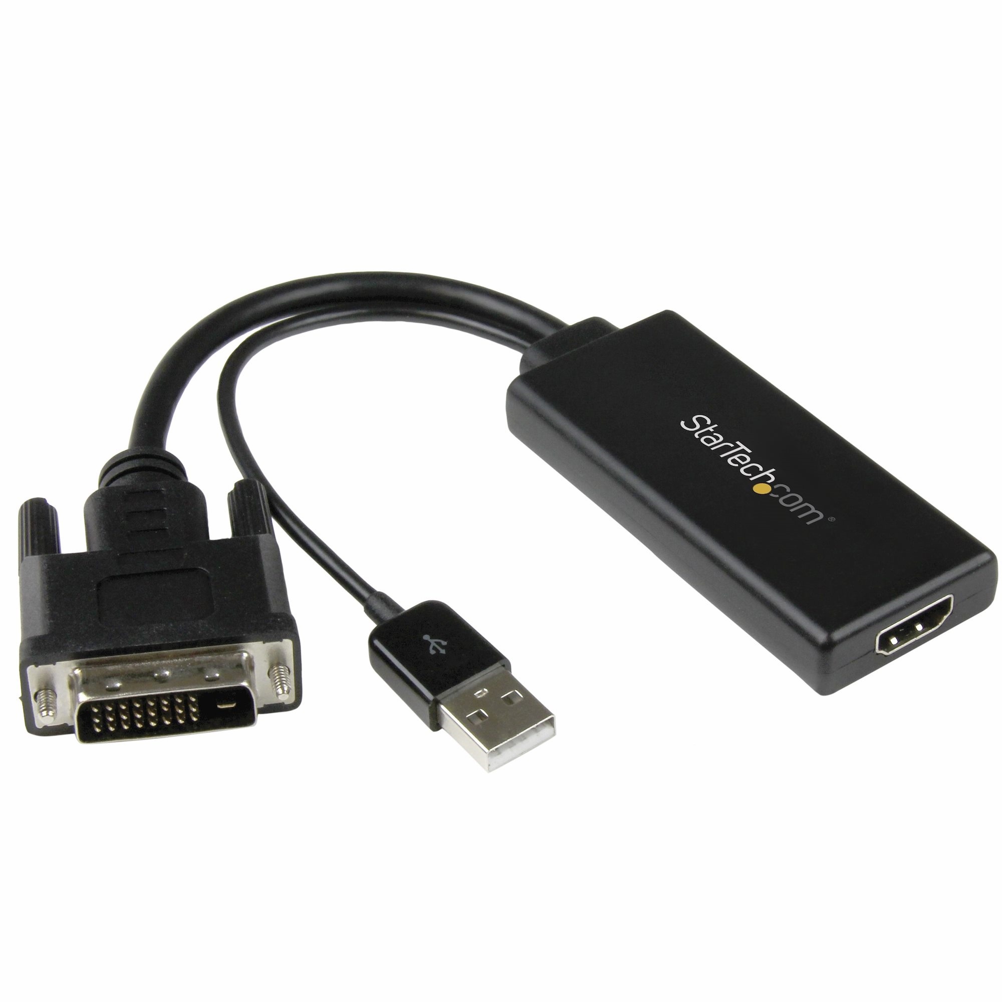 StarTech DVI to HDMI Video Adapter with USB Power and Audio