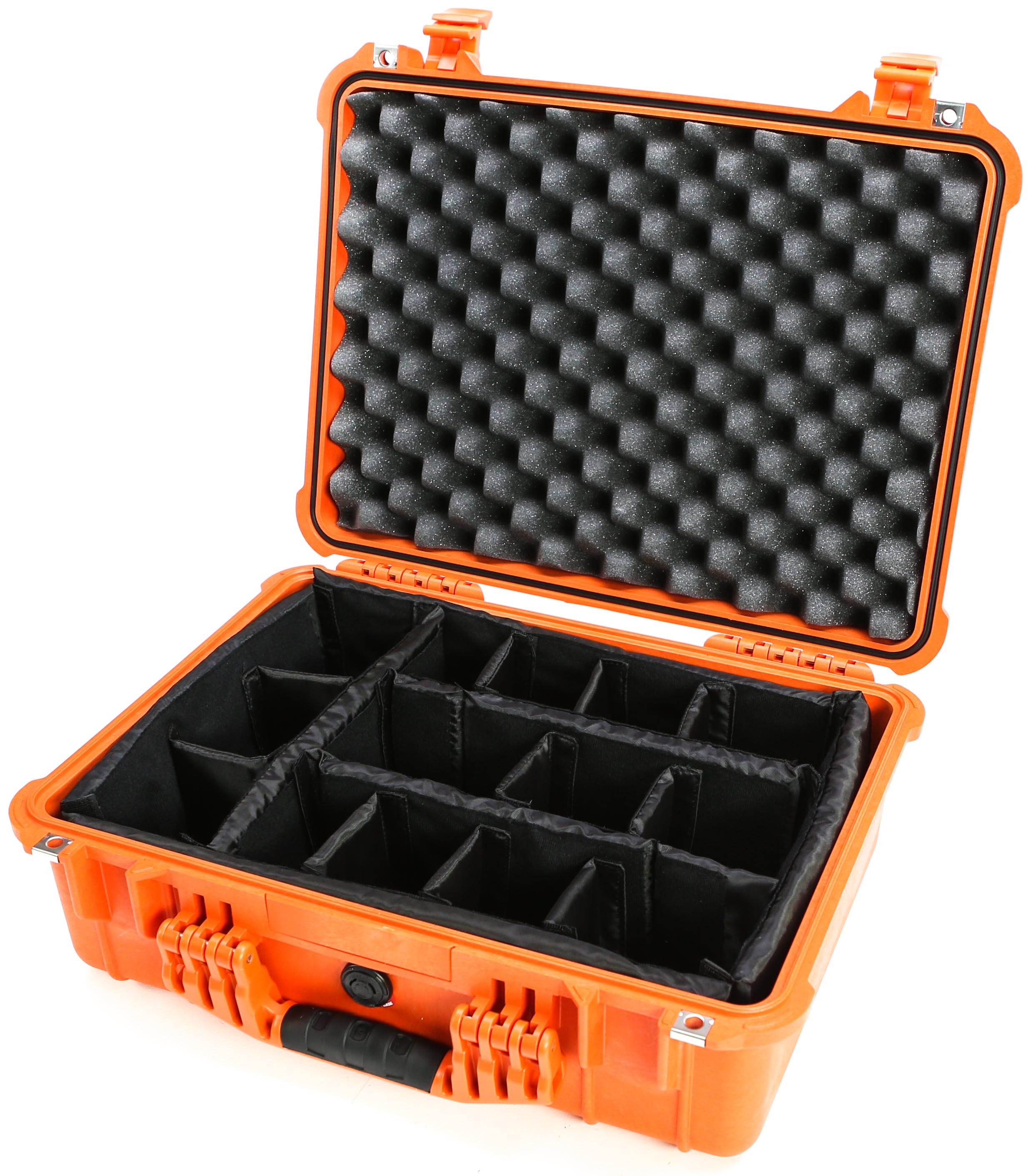 Pelican 1524 Case with Padded Dividers (Orange)