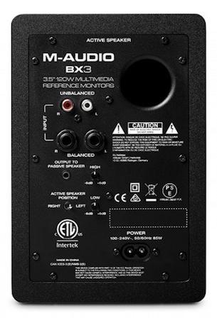 M-Audio BX3 3.5 Inch 2-Way 120W Powered Studio Reference Monitors