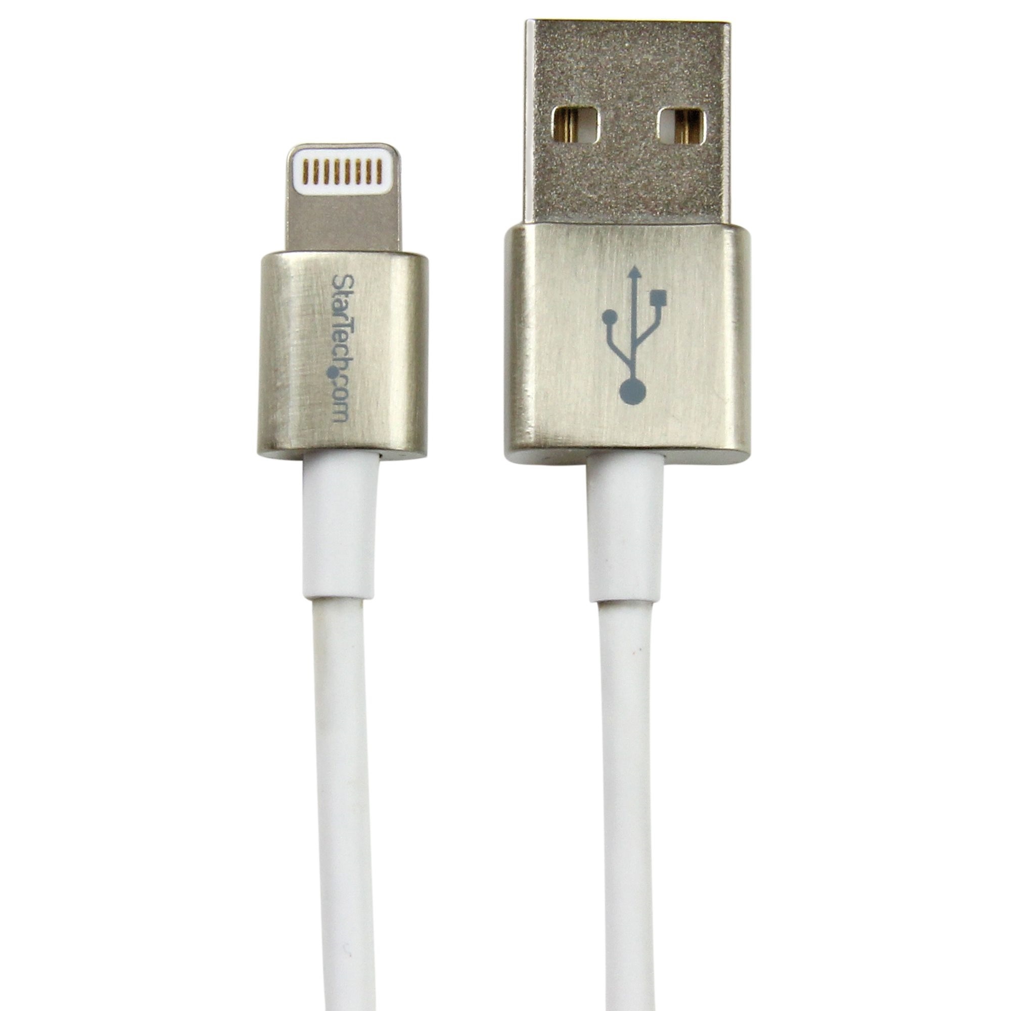 StarTech Metal Lightning to USB Cable (White, 1m)