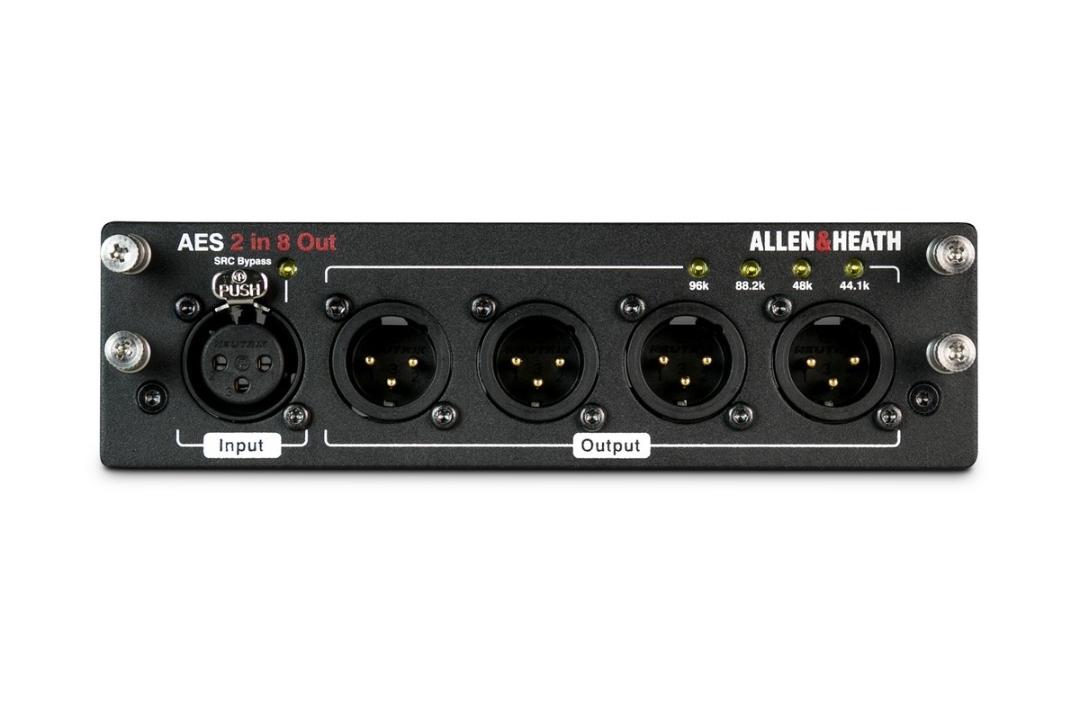 Allen & Heath DLAES2180 dLive AES Audio Interface Card - 2 In 8 Out