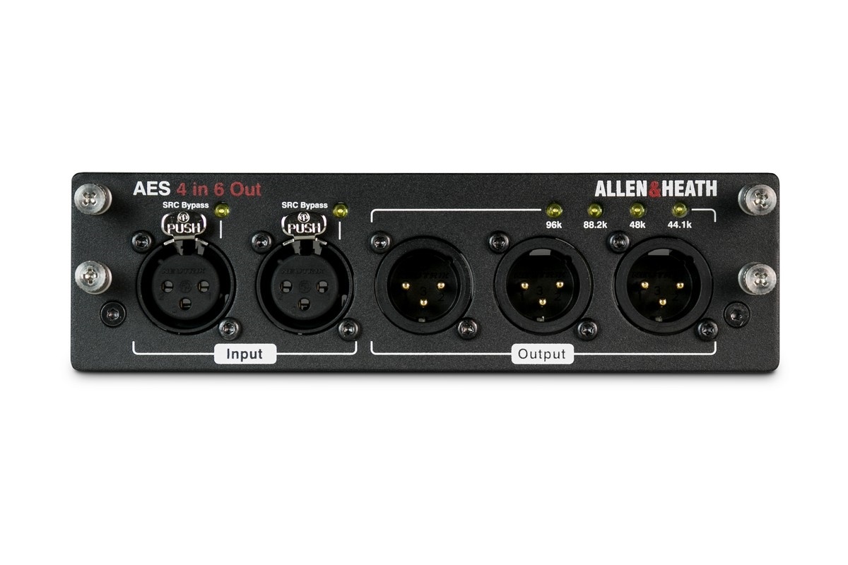 Allen & Heath DLAS4I6O dLive AES Audio Interface Card - 4 In 6 Out