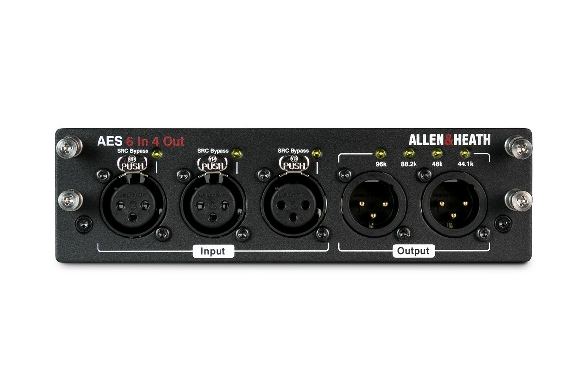 Allen & Heath DLAS4I6O dLive AES Audio Interface Card - 6 In 4 Out
