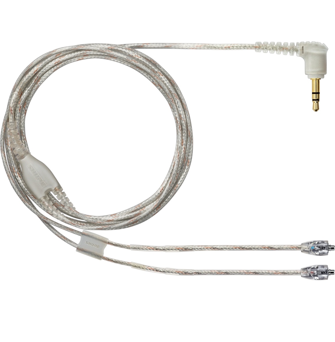 Shure EAC64CLS Earphone Replacement Cable with Nickel-Plated MMXC Connectors (Clear, 162 cm)