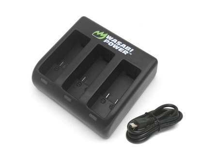 Wasabi Power Triple Charger for GoPro HERO4, HERO3, HERO3+