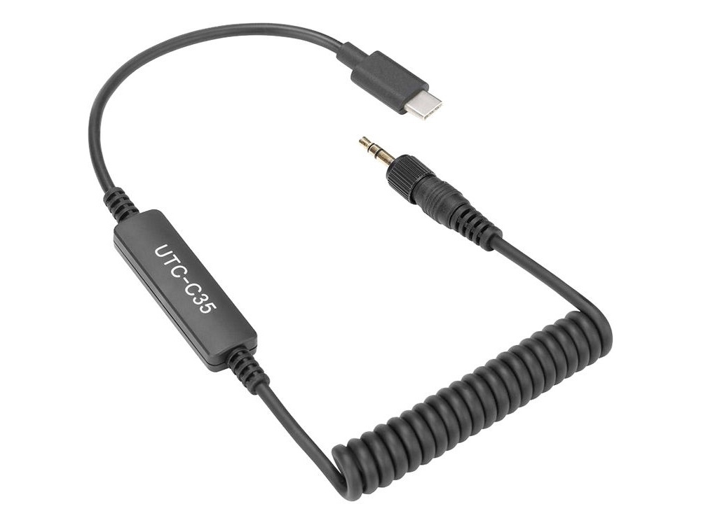 Saramonic UTC-C35 Locking 3.5mm Male to USB Type-C Cable with A-to-D Converter Cable - Open Box