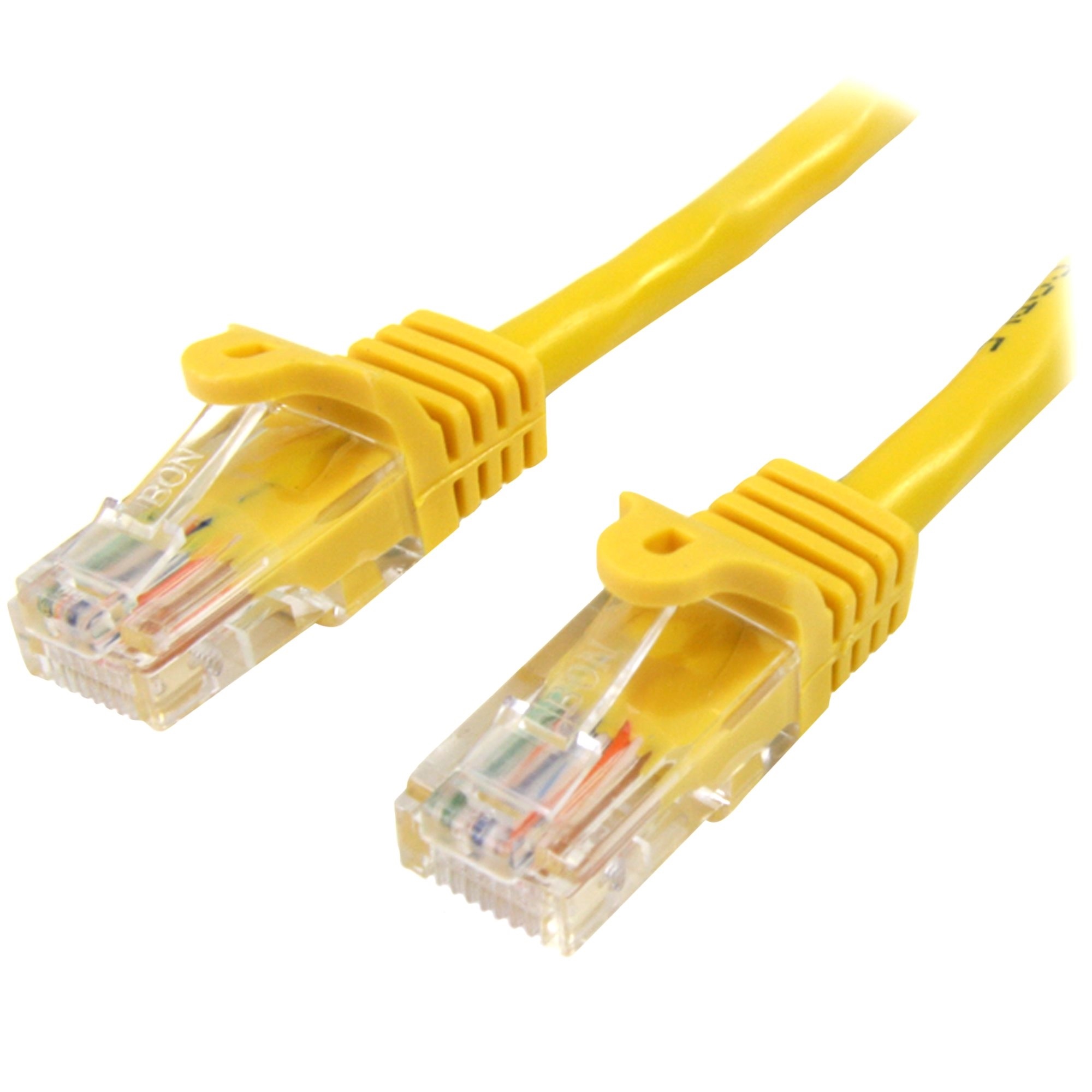 StarTech Snagless Cat5e Patch Cable (Yellow, 5m)