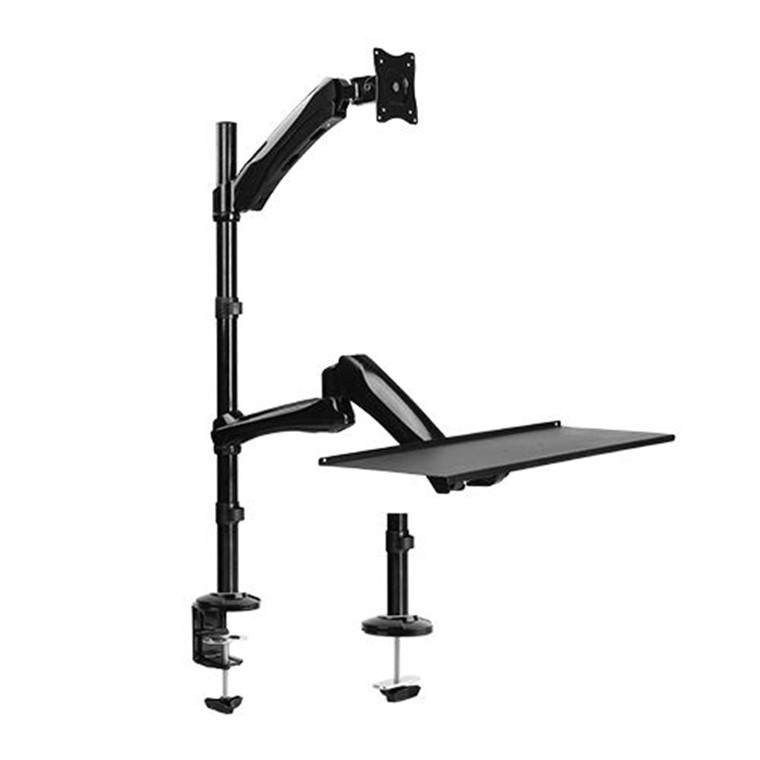 Brateck Single Monitor Sit-Stand Workstation for 13"-27" LCD