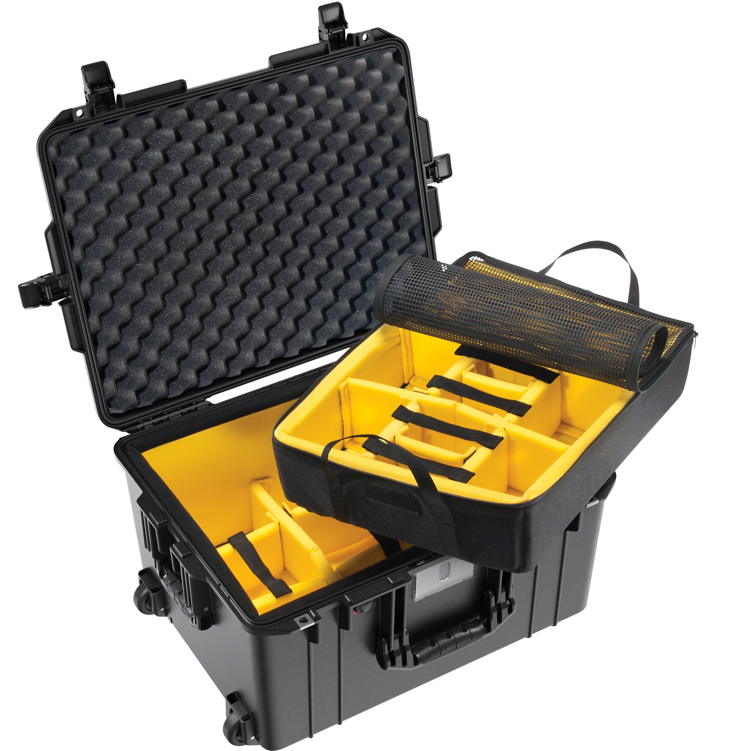 Pelican 1607 Air Case (Black, With Padded Dividers)