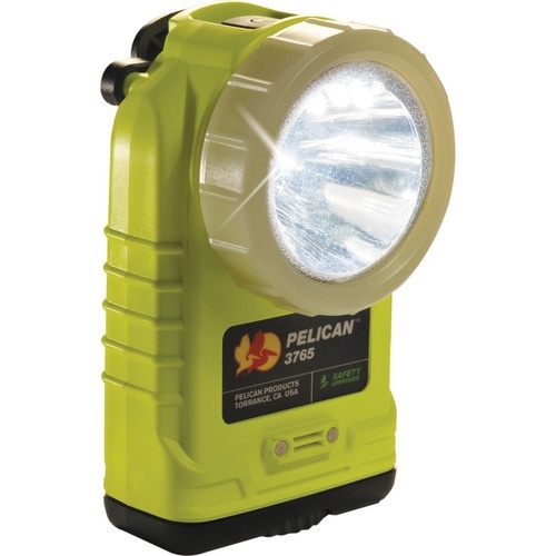 Pelican 3765 Rechargeable Right-Angle Flashlight with Photoluminescent Shroud (Yellow)