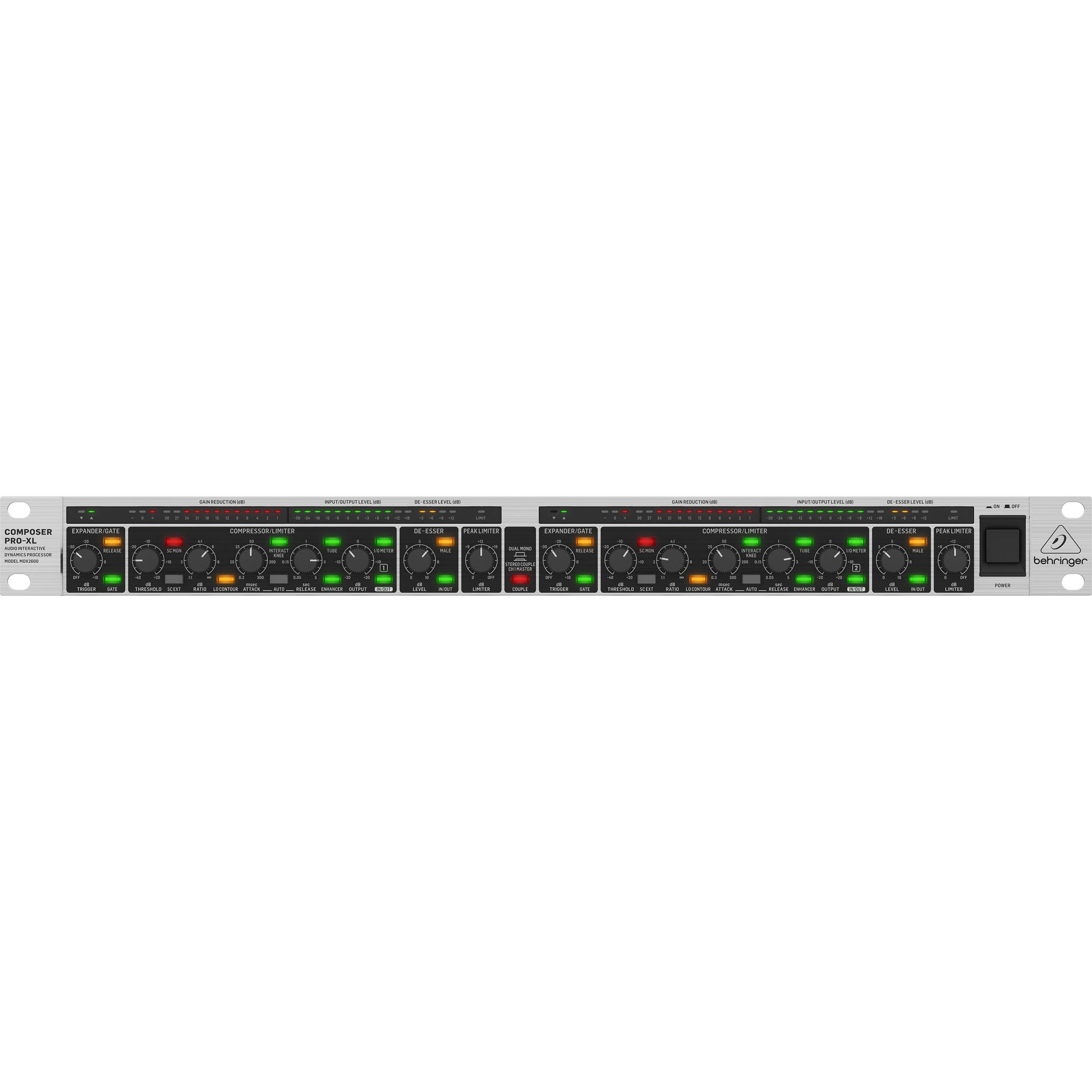 Behringer COMPOSER PRO-XL MDX2600 V2 Dual-Channel Dynamics Processor