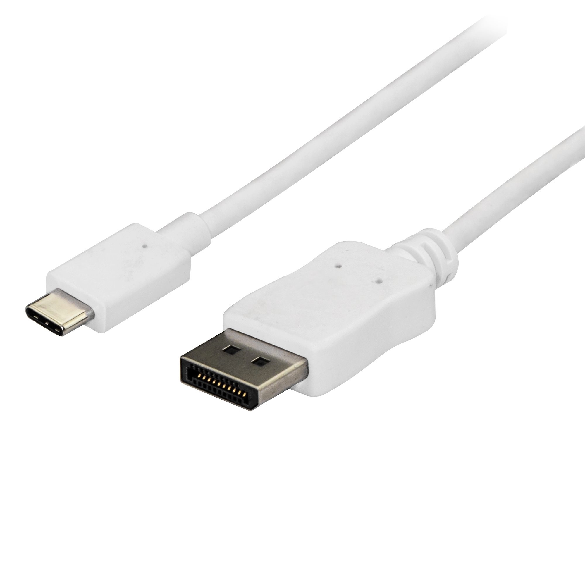 StarTech USB C to DisplayPort Cable - 4K 60Hz (1.8m, White)