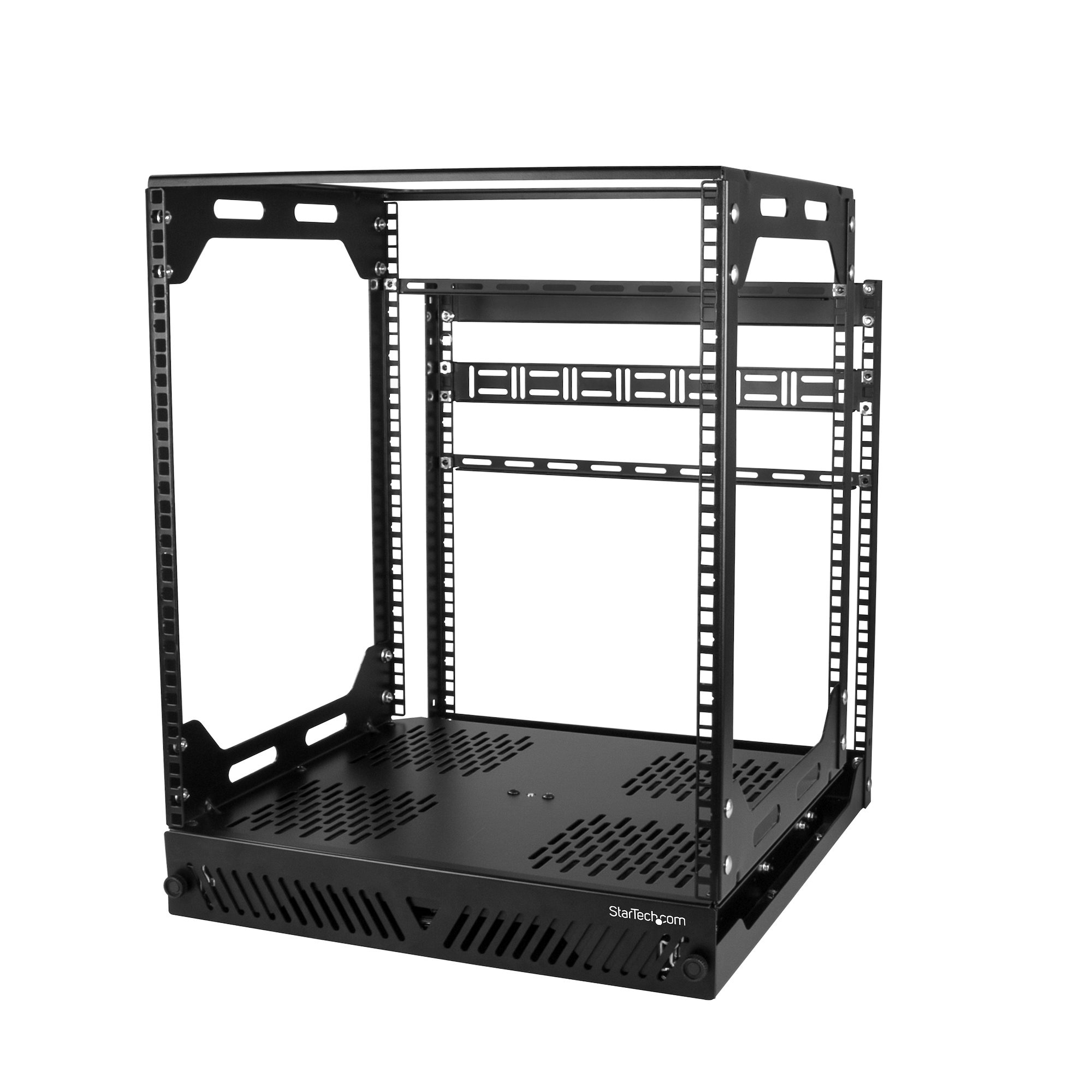 StarTech 12U Sliding Rotating Open Frame Network Rack