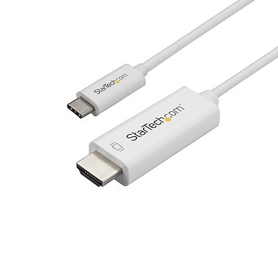 StarTech USB C to HDMI Cable 4K60Hz (2m, White)
