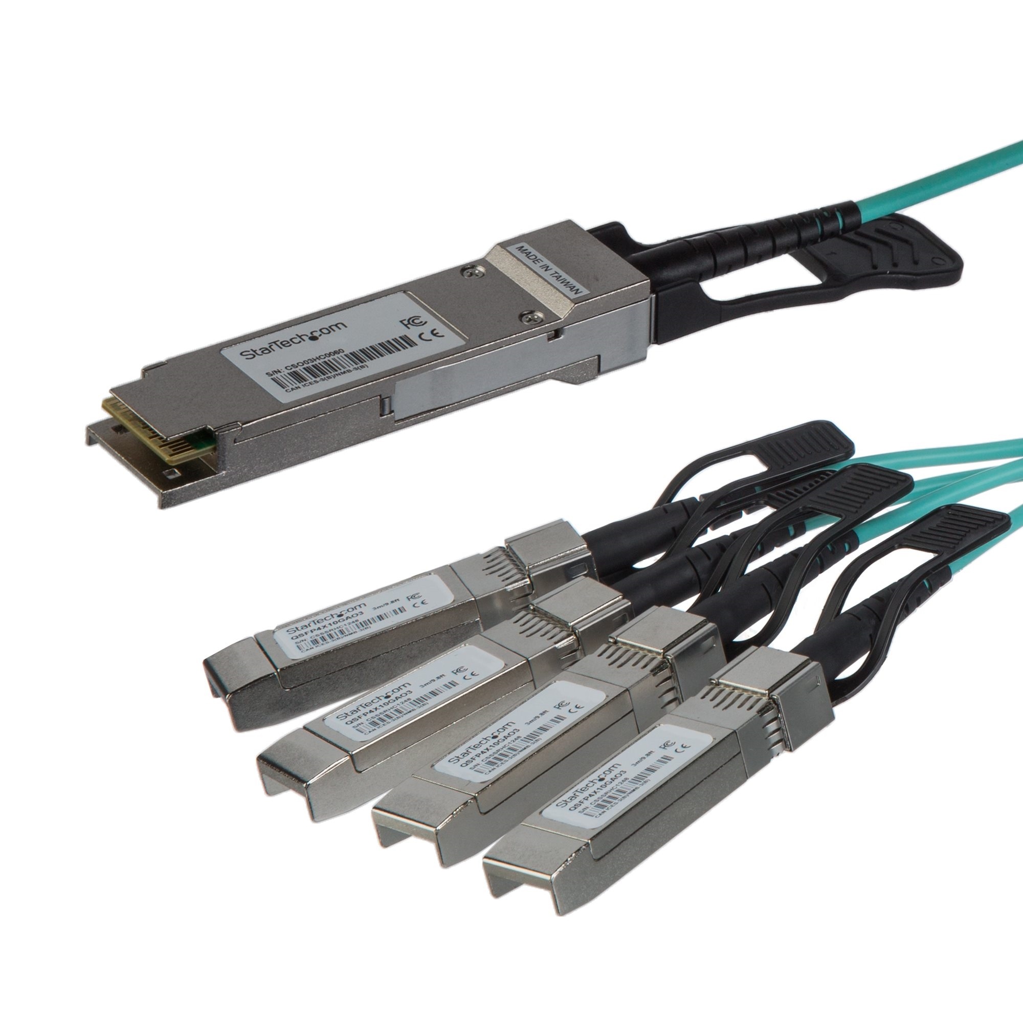 StarTech AOC Breakout Cable for Cisco QSFP+ to 4 SFP+ (5m)