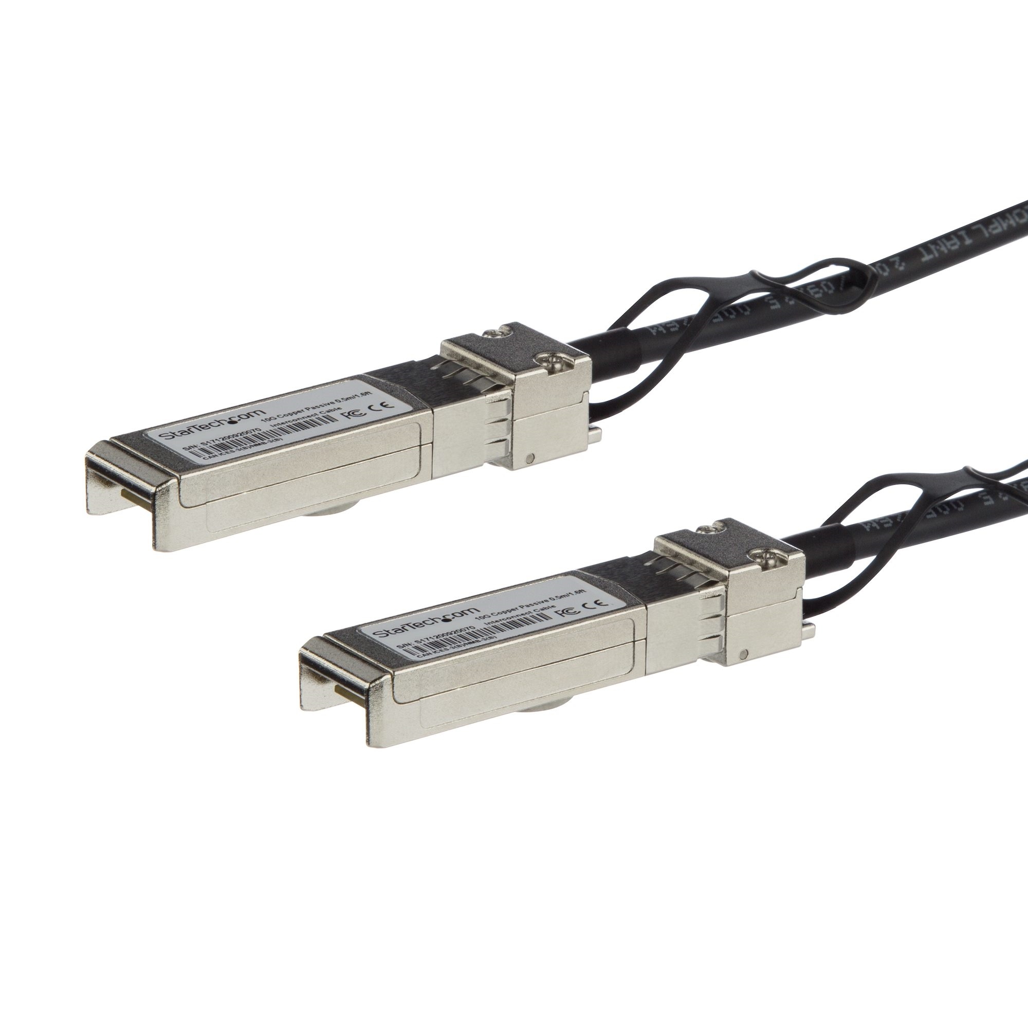 StarTech MSA Uncoded Compatible 10G SFP+ to SFP+ Direct Attach Breakout Cable (1m)