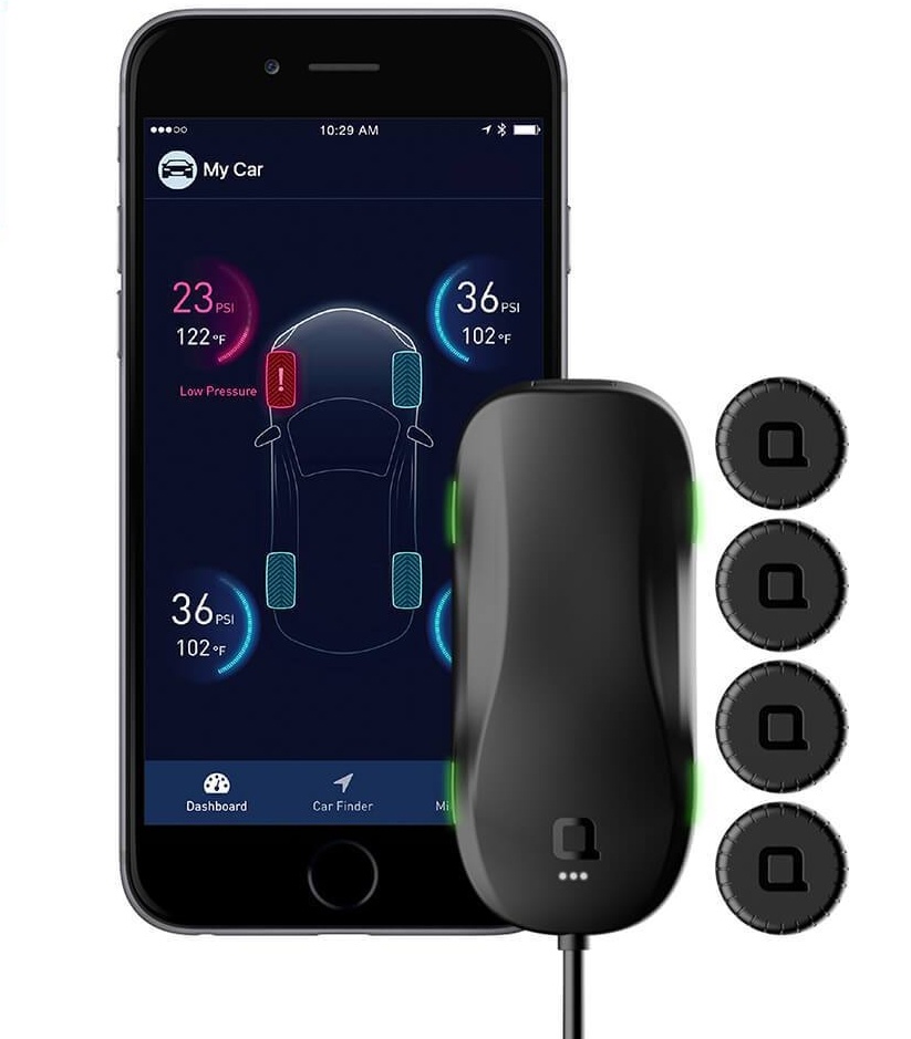 Nonda ZUS Smart Tyre Pressure Monitor with ZUS USB Car Charger and Finder
