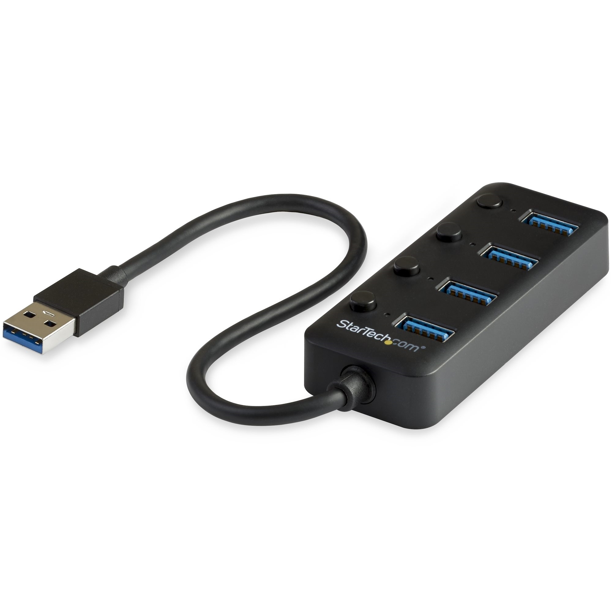 StarTech USB 3.0 4-Port Hub with On/Off Switches