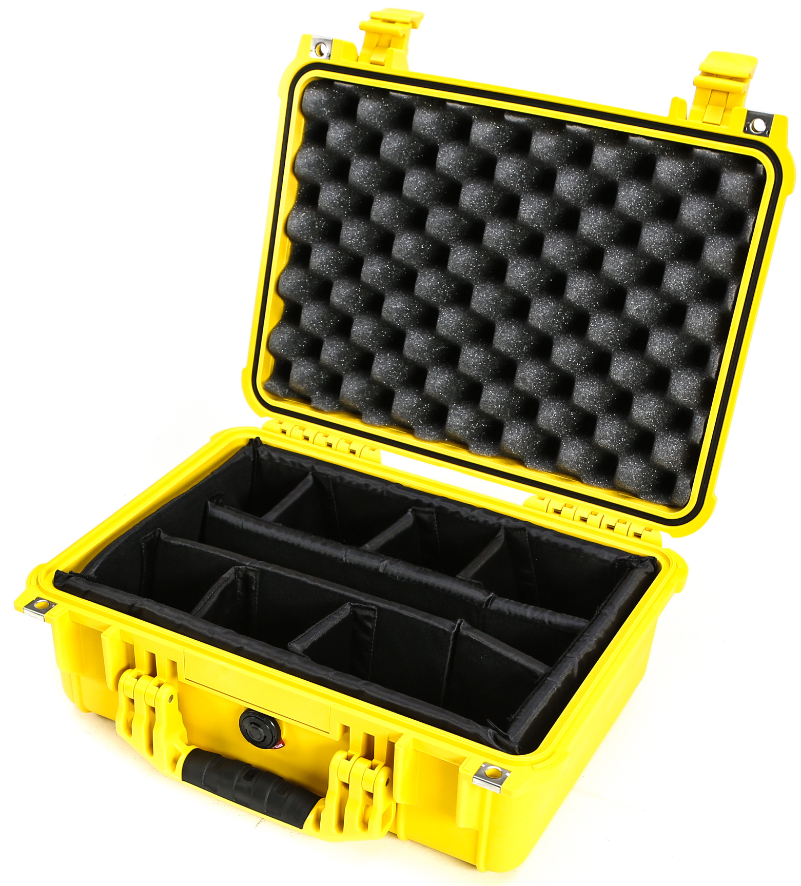 Pelican 1454 Case with Padded Dividers (Yellow)