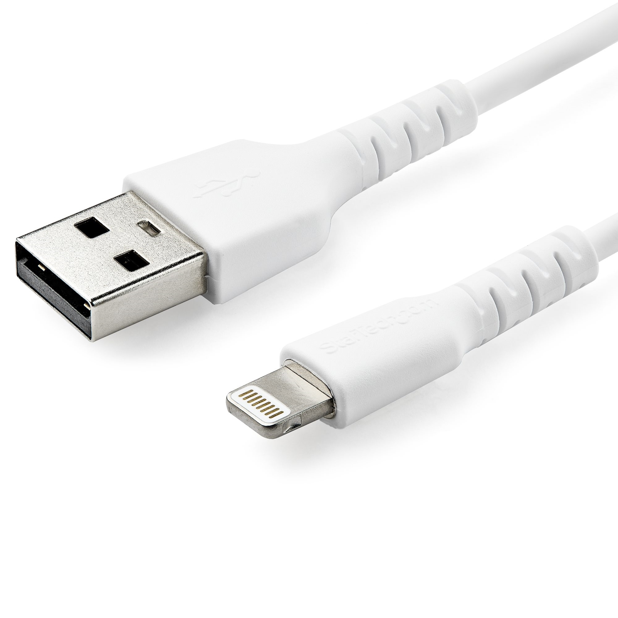StarTech Heavy Duty USB-A to Lightning Cable (White, 1m)