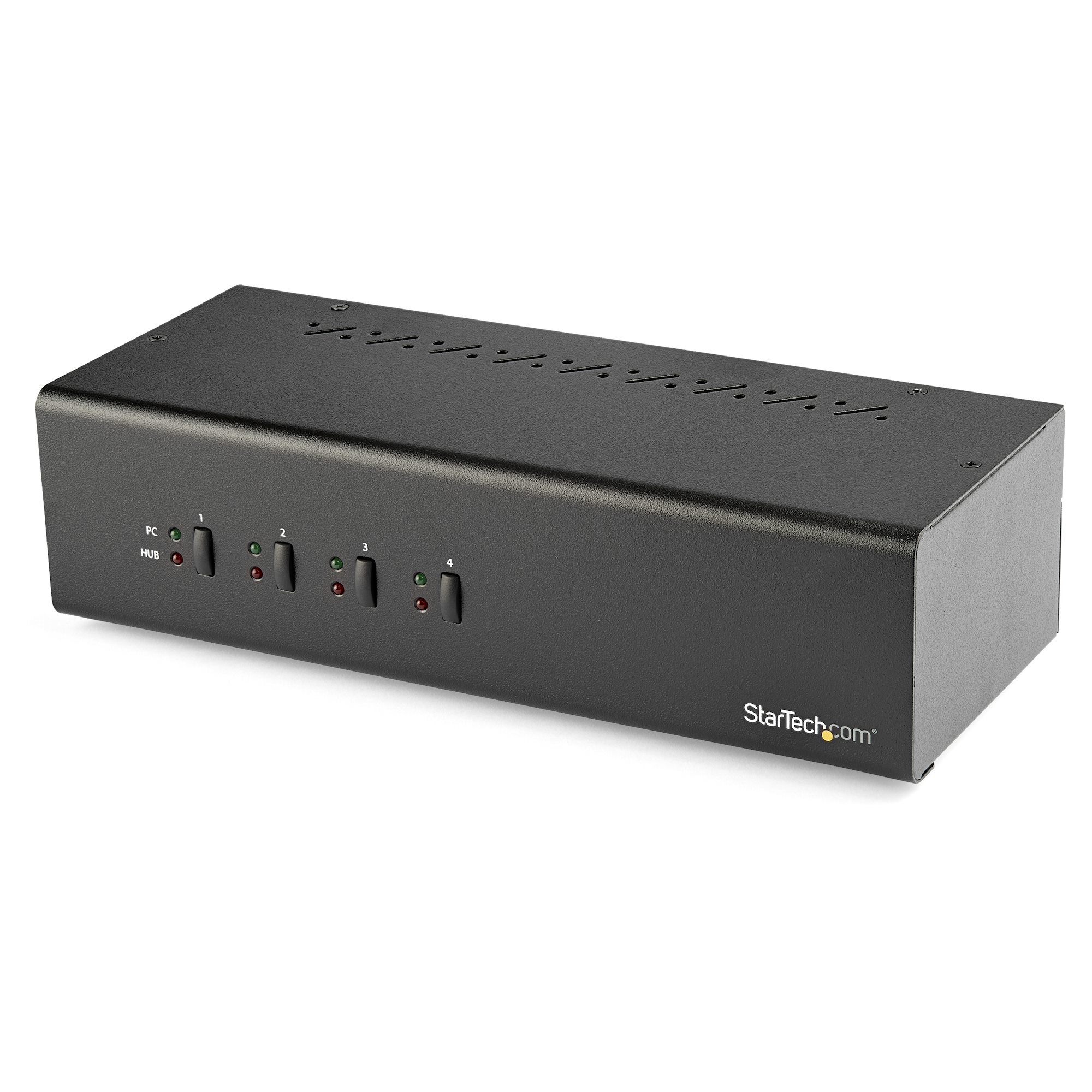 StarTech KVM Switch - 4 Port - Dual DVI - USB Hub