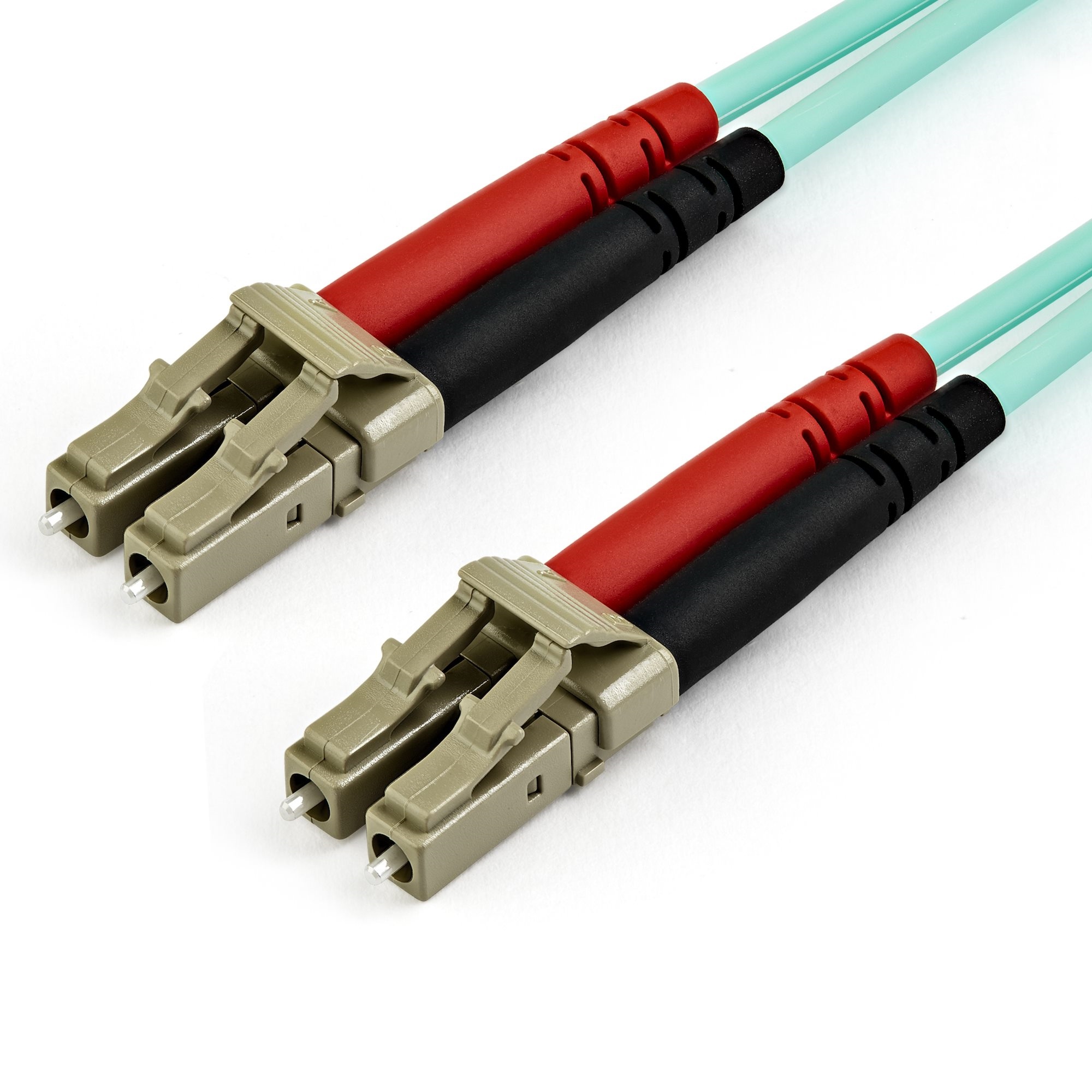 StarTech OM3 LC to LC Multimode Duplex Fiber Optic Patch Cable (15m)