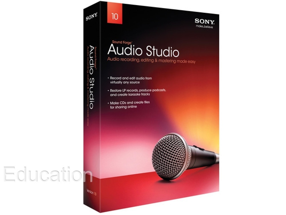 Sony Sound Forge Audio Studio 10 Site - School Wide
