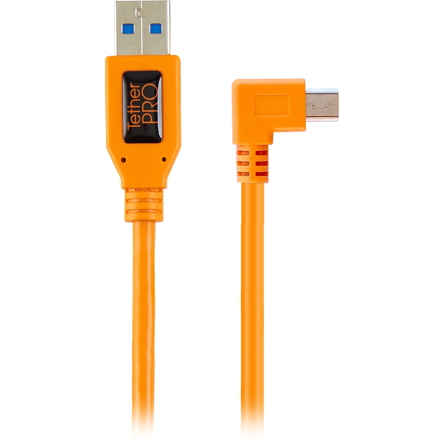 Tether Tools TetherPro USB 2.0 Type-A to 5-Pin Mini-USB Right Angle Adapter Cable (Orange, 50cm)