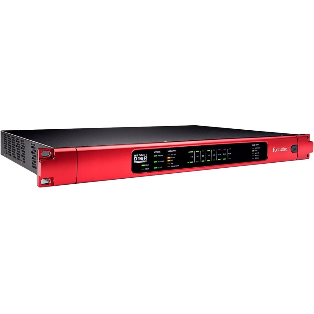Focusrite Pro RedNet D16R MkII Rackmount 16x16 Dante Digital Audio Interface