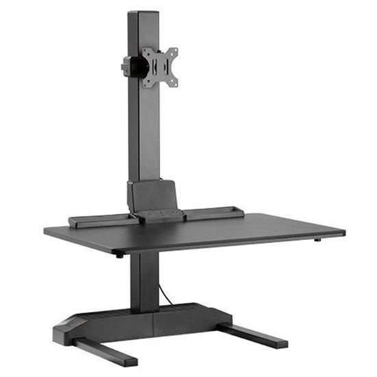 Brateck Electric Sit-Stand Desk Converter with Single Monitor