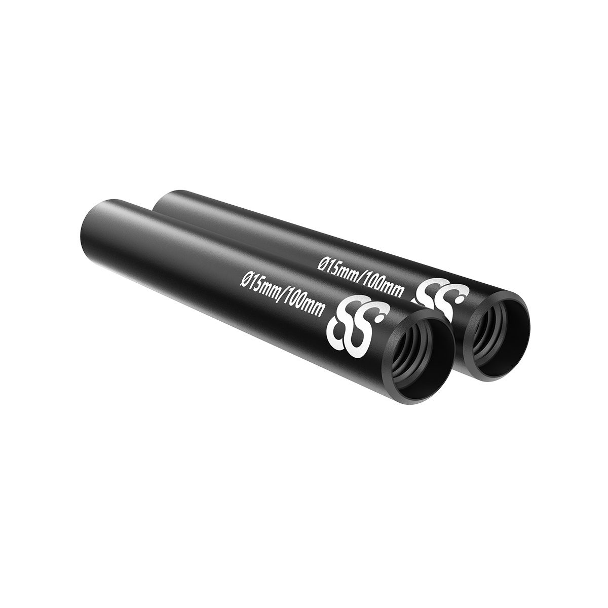 8Sinn 15mm Black Rods (10cm, 2pcs)