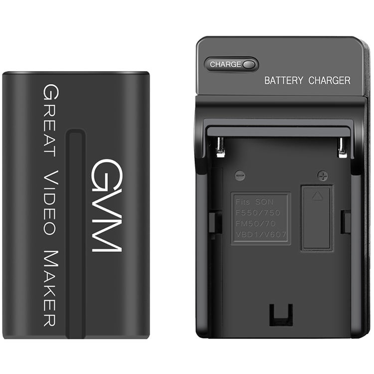 GVM NP-F970 6600mAh Lithium-Ion Battery with Travel Charger