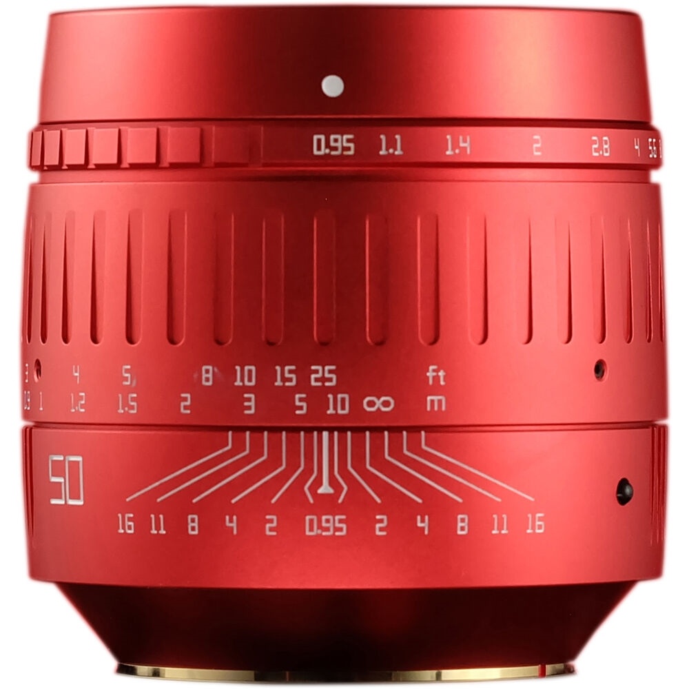 TTArtisan 50mm f/0.95 Lens for Leica M-Mount (Red)